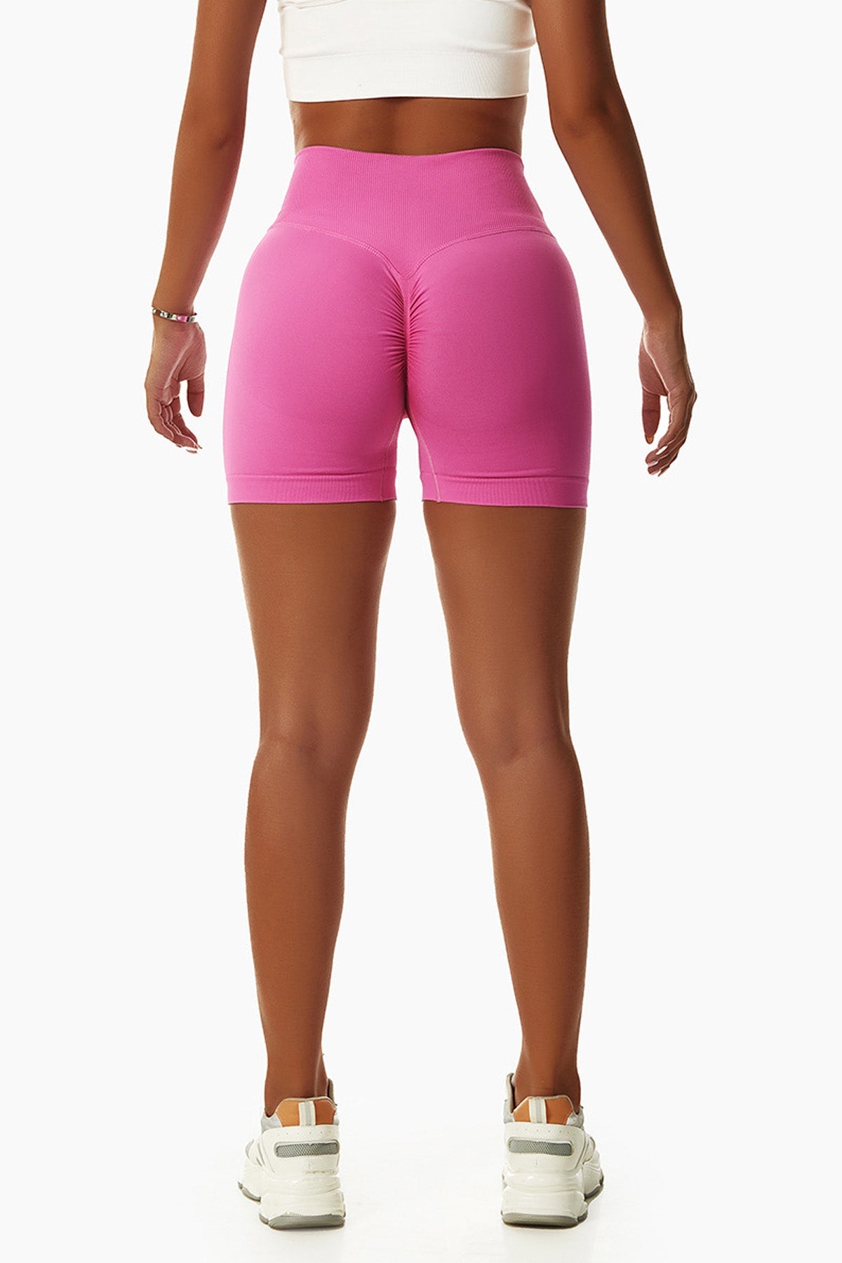 Cross-Waist Sculpting Workout Shorts