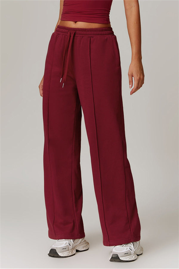 Straight-Leg & Wide-Leg Sweatpants with Drawstring