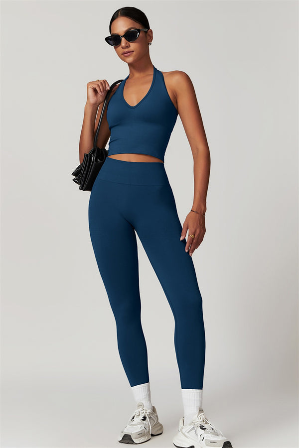 Halter Neck Sculpt Set – Seamless 2-Piece