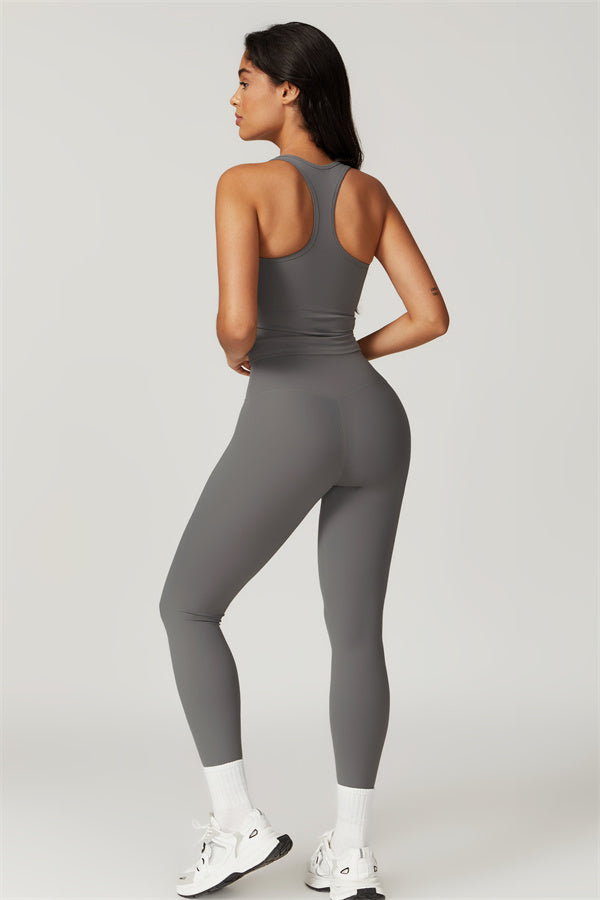 Square Neck Performance Crop Top
