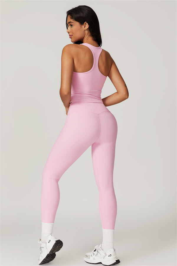 Square Neck Performance Crop Top