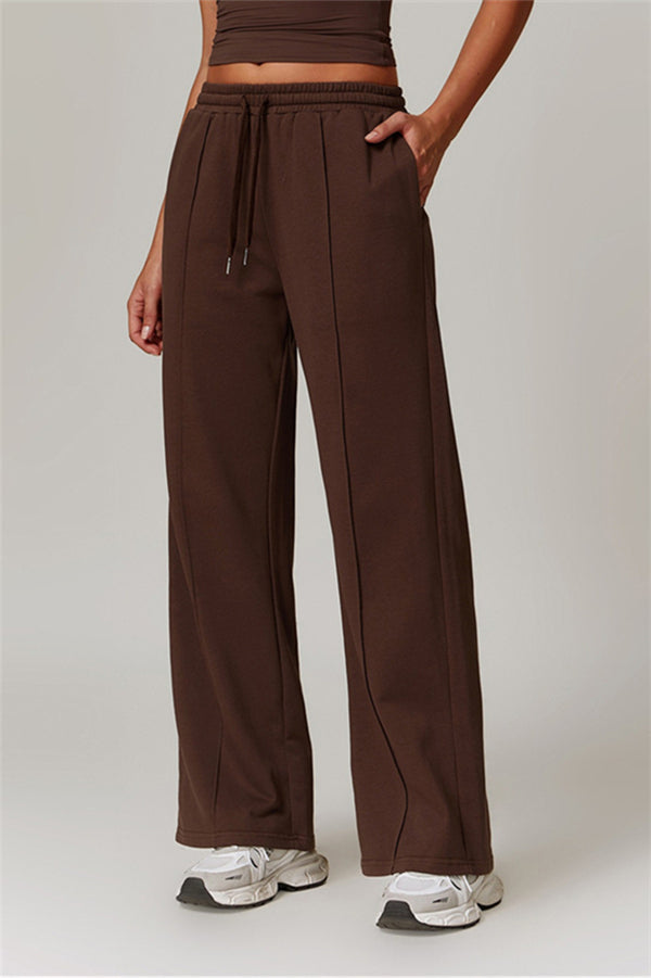 Straight-Leg & Wide-Leg Sweatpants with Drawstring