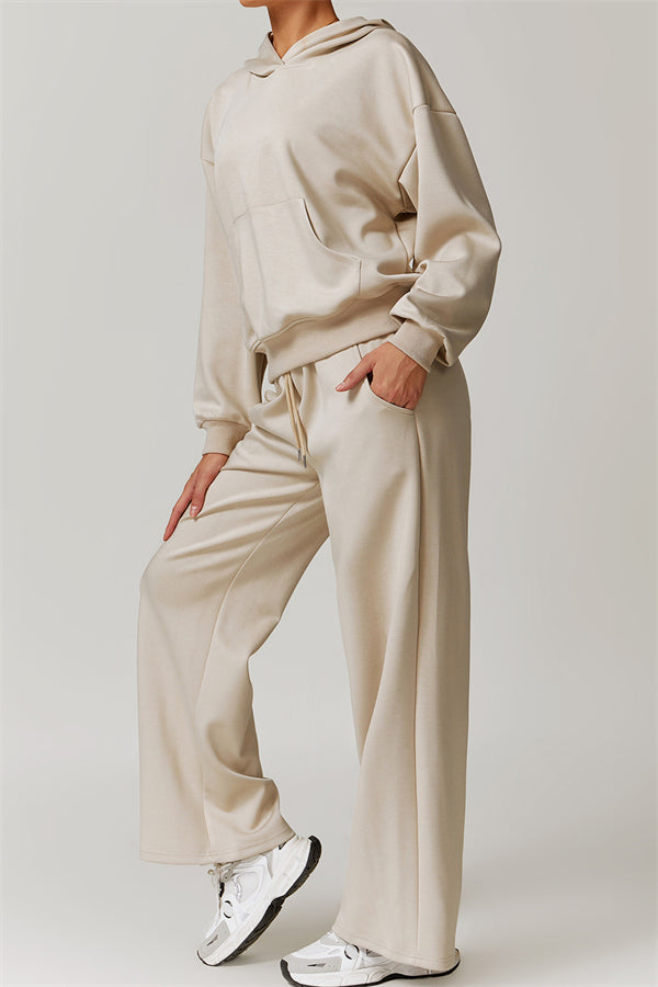 Straight-Leg Sweatpants with Side Pockets