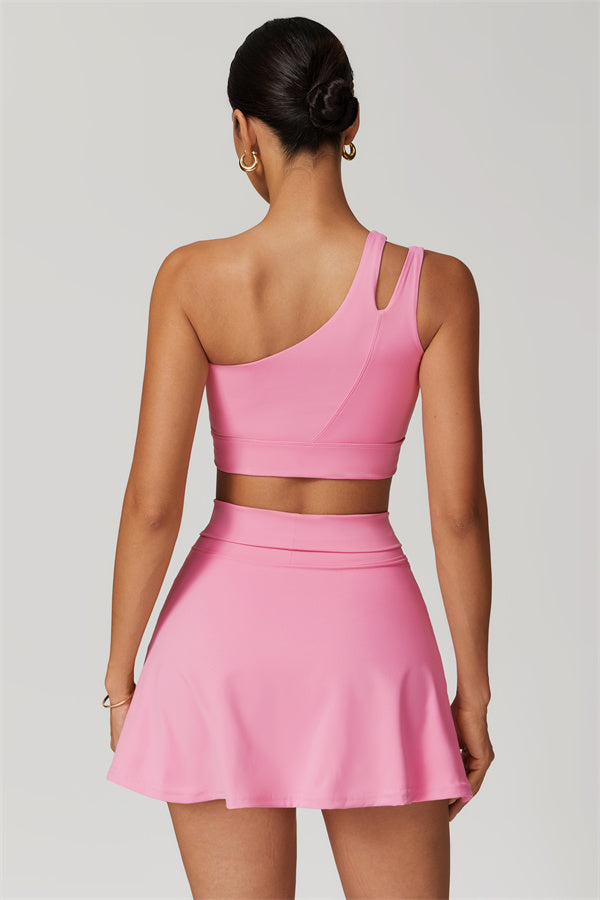 One-Shoulder Dual-Strap Sports Bra