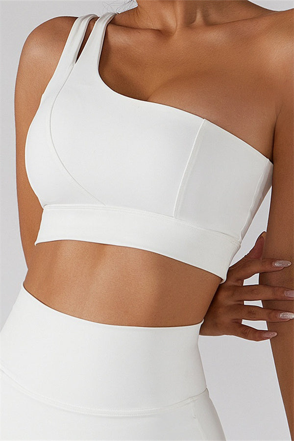 One-Shoulder Dual-Strap Sports Bra