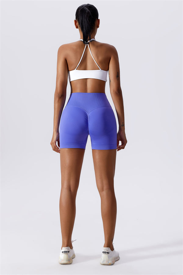 Cross-Waist Sculpting Workout Shorts