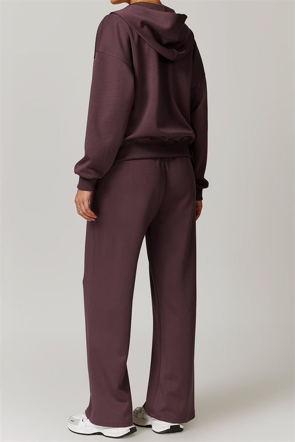 Straight-Leg Sweatpants with Side Pockets