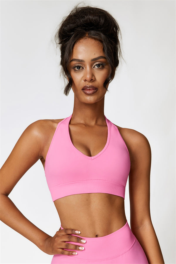 Halter Neck Curves Sports Bra