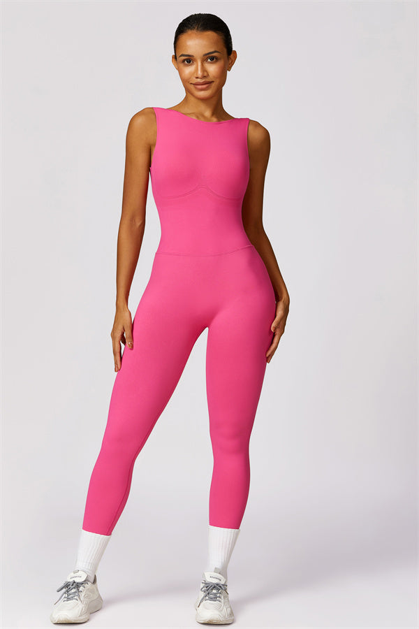 Seamless Straight Neck Active Jumpsuit