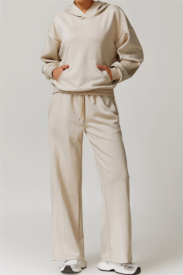 Straight-Leg Sweatpants with Side Pockets