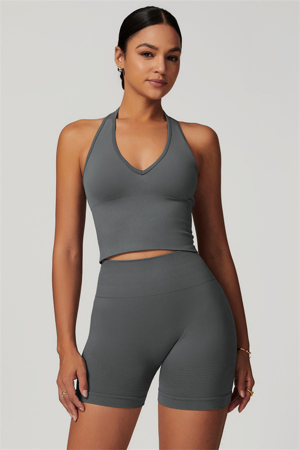 SculptFit Cut-Out Halter Top