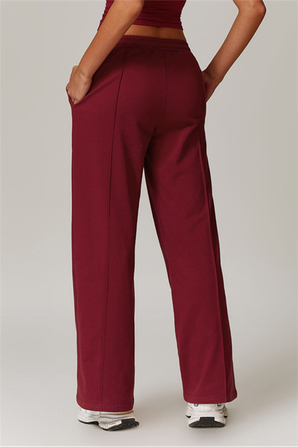 Straight-Leg & Wide-Leg Sweatpants with Drawstring