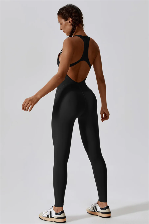 SculptFit Cutout Back Jumpsuit