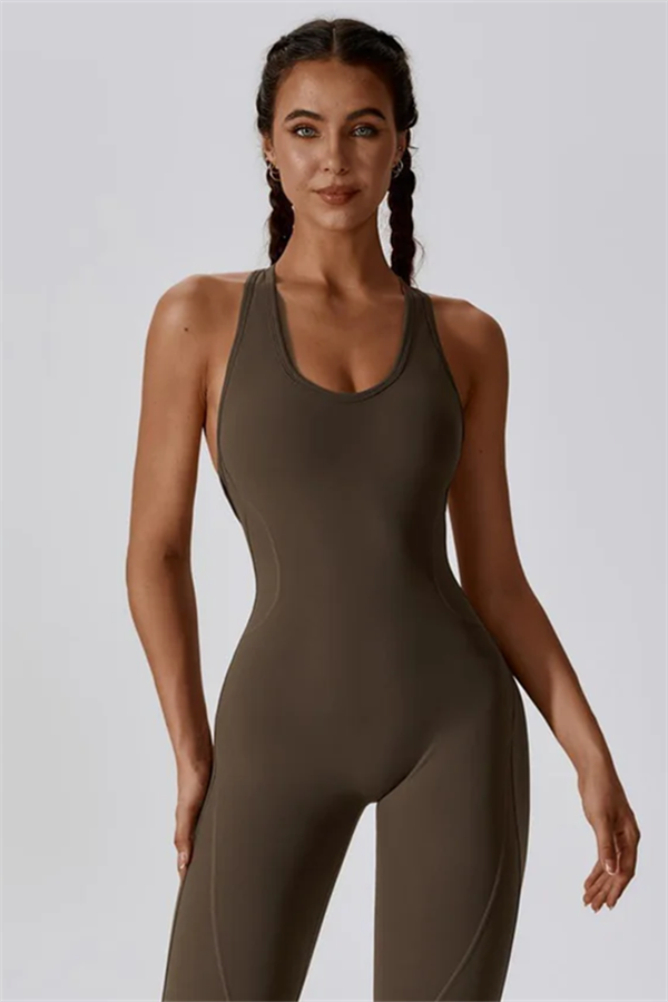 SculptFit Cutout Back Jumpsuit