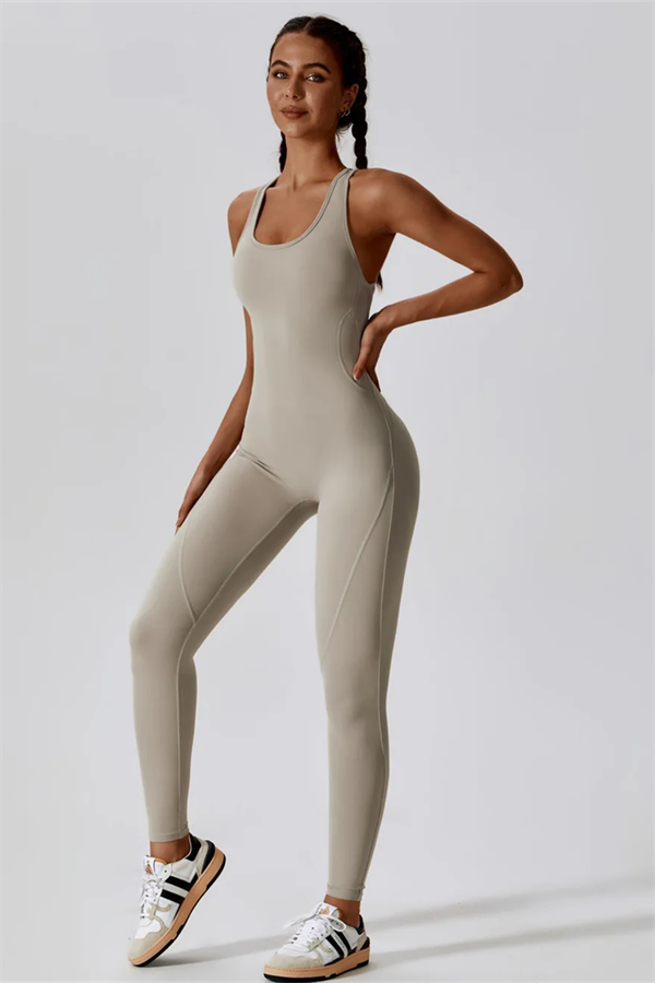 SculptFit Cutout Back Jumpsuit