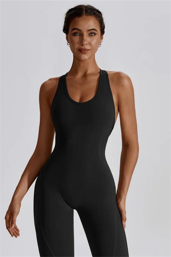 SculptFit Cutout Back Jumpsuit