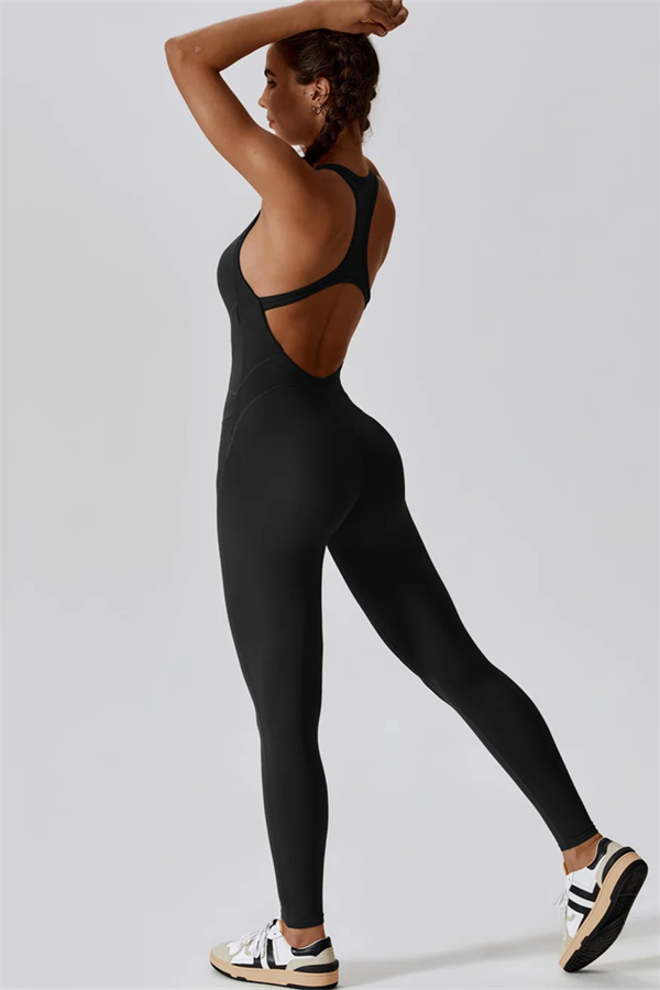 SculptFit Cutout Back Jumpsuit