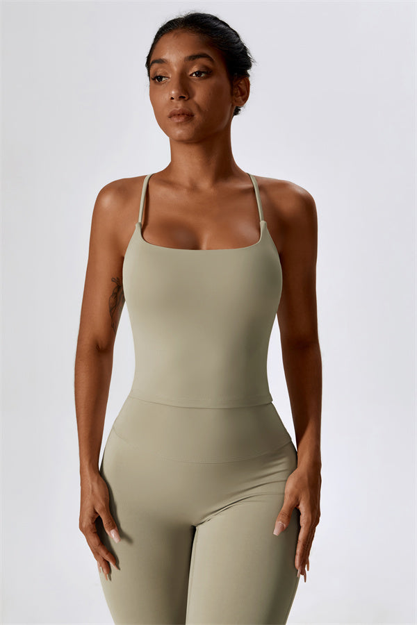 Extended Cross-Back Sports Bra