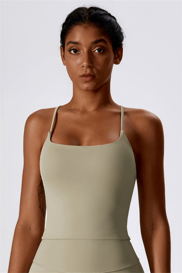 Extended Cross-Back Sports Bra