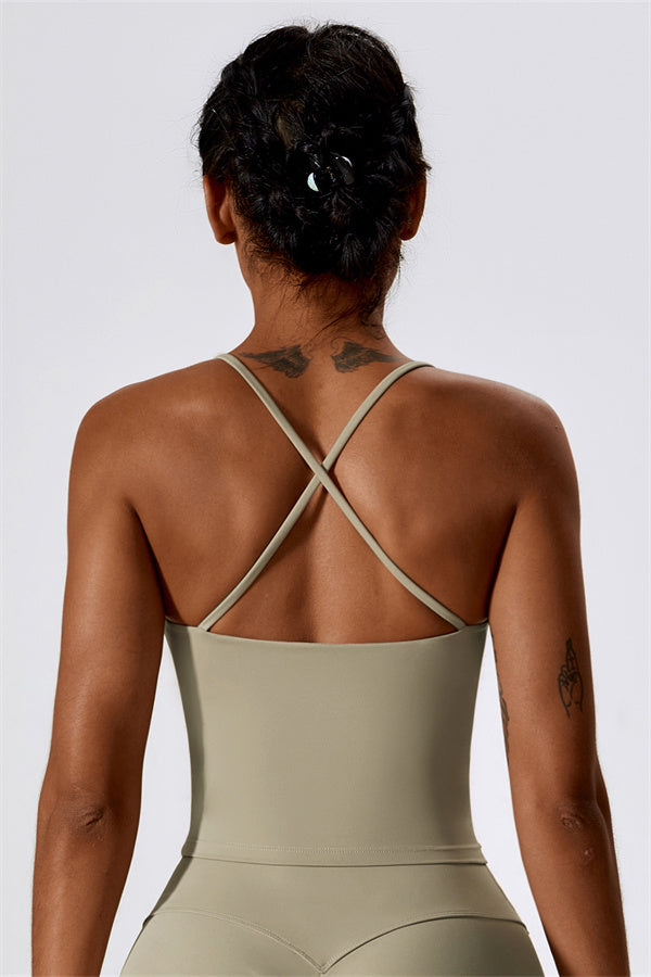 Extended Cross-Back Sports Bra