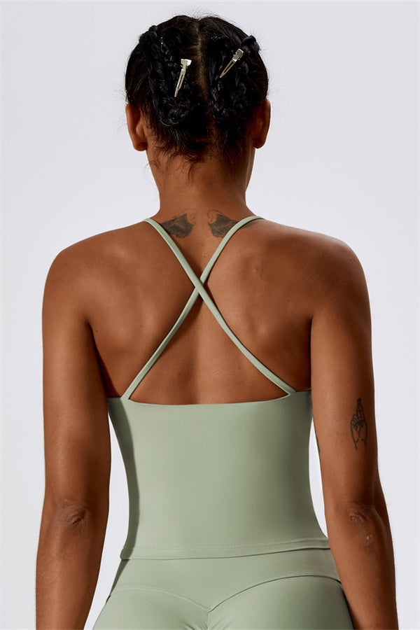 Extended Cross-Back Sports Bra