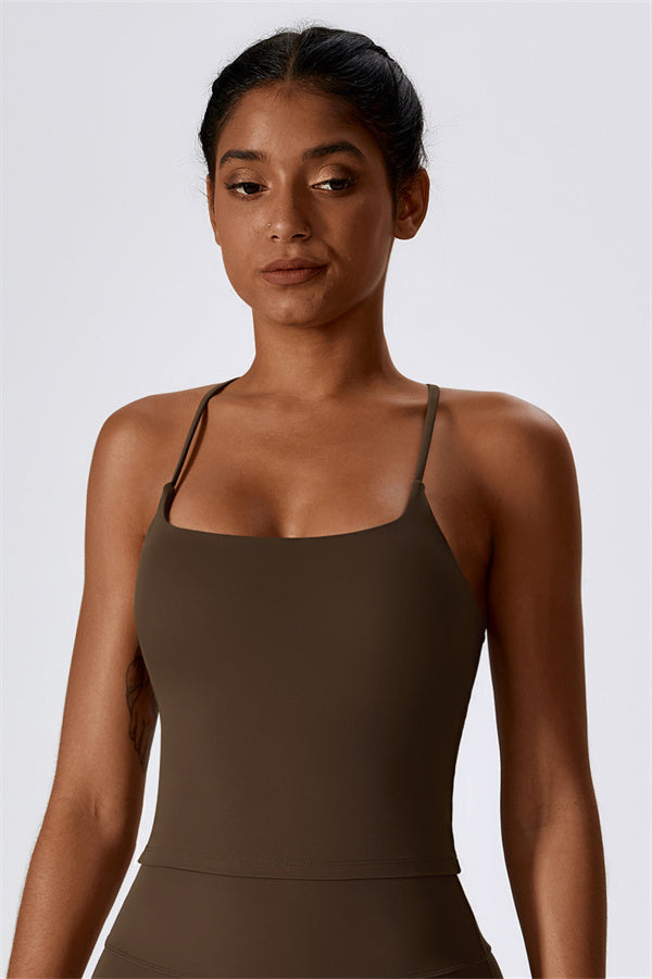 Extended Cross-Back Sports Bra