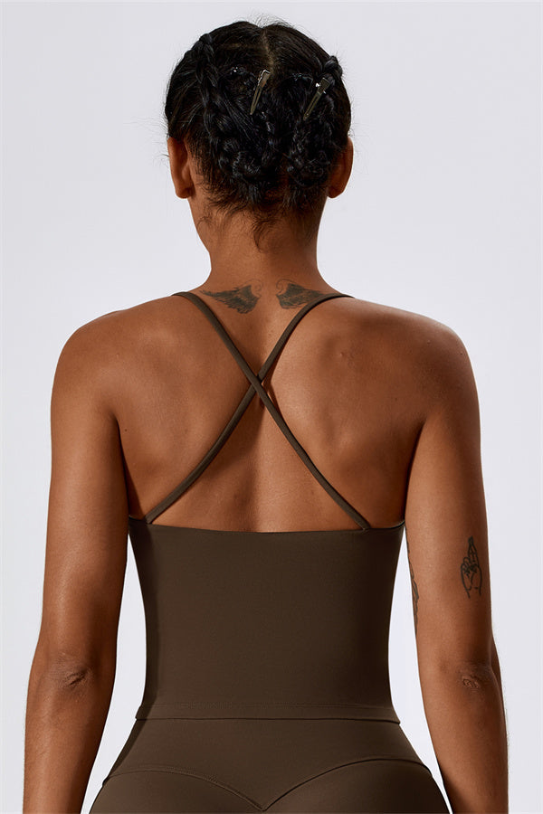 Extended Cross-Back Sports Bra