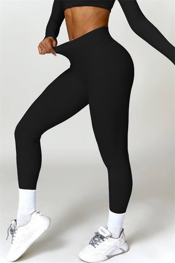 Seamless Long Sleeve Crop Top & Leggings Set