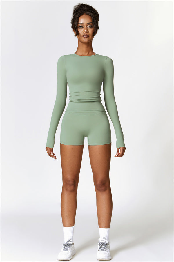 Seamless Long Sleeve Crop Top