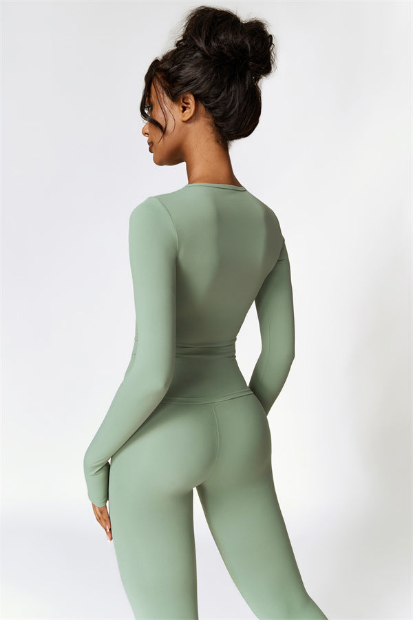 Seamless Long Sleeve Crop Top
