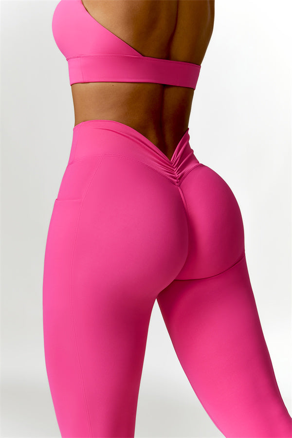 Ruched Back Pocket Leggings