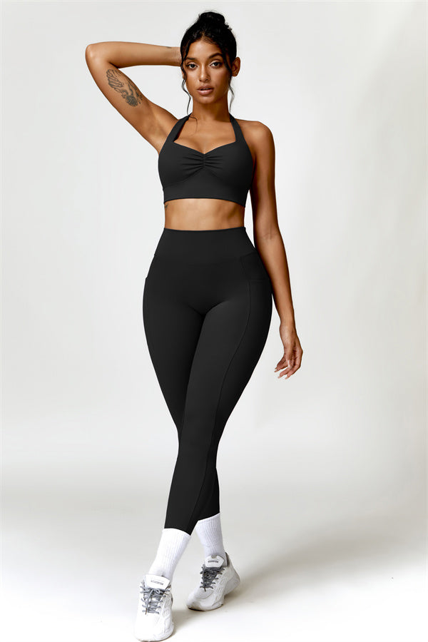 Ruched Back Pocket Leggings