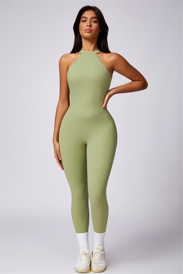 Sculpted Back Cutout Jumpsuit