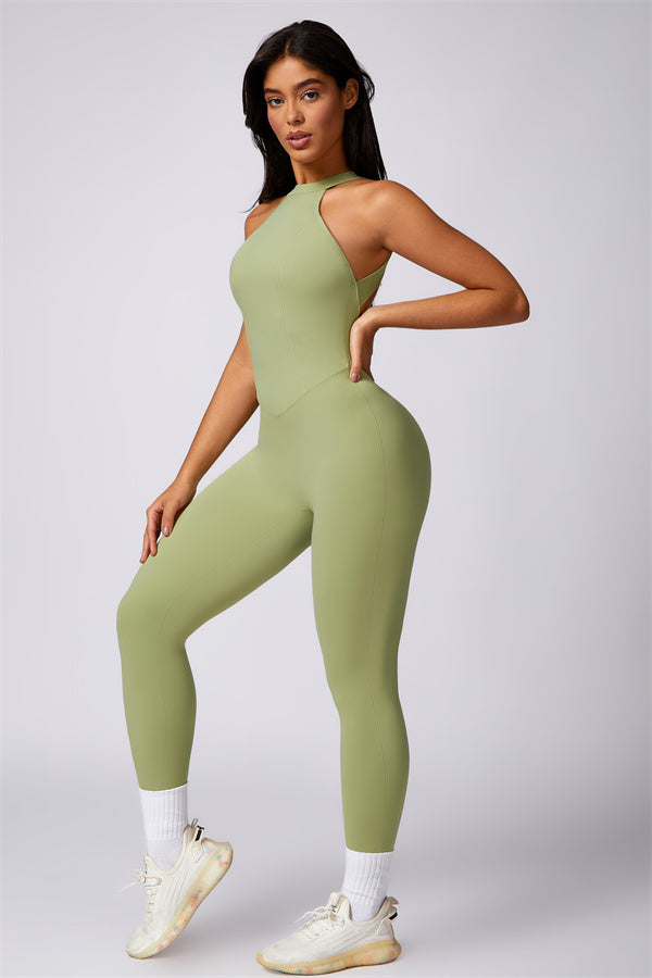 Sculpted Back Cutout Jumpsuit