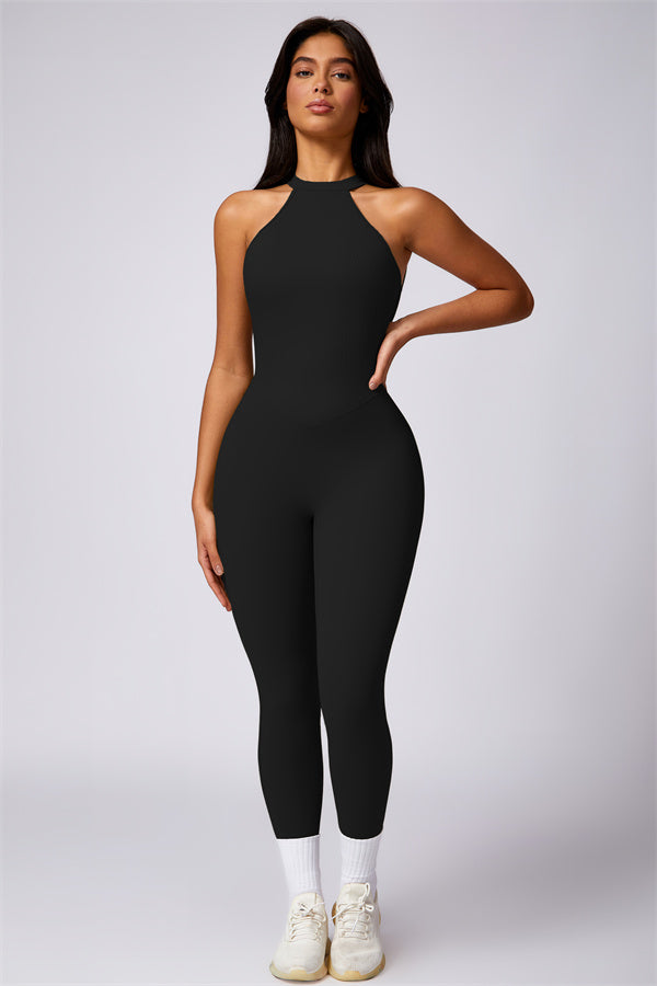 Sculpted Back Cutout Jumpsuit