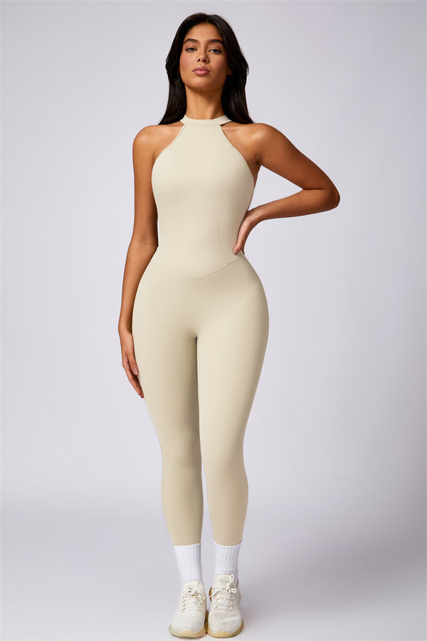 Sculpted Back Cutout Jumpsuit