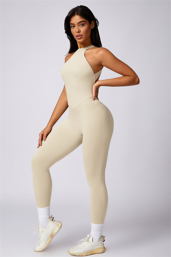 Sculpted Back Cutout Jumpsuit