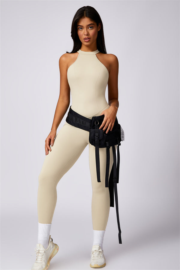 Sculpted Back Cutout Jumpsuit