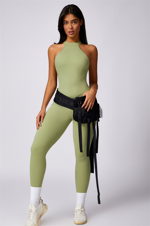 Sculpted Back Cutout Jumpsuit