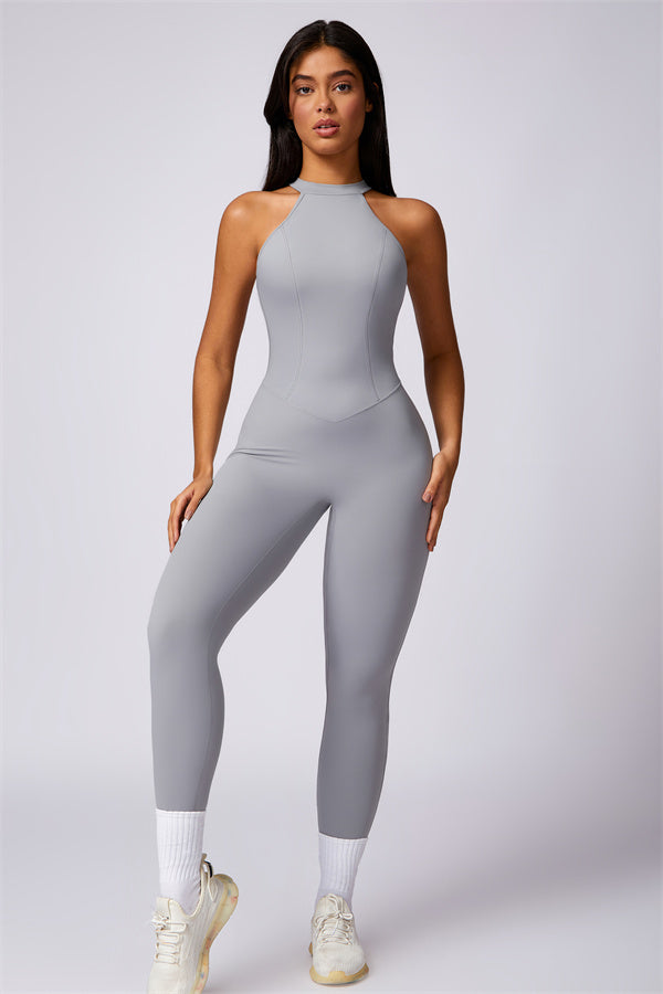 Sculpted Back Cutout Jumpsuit