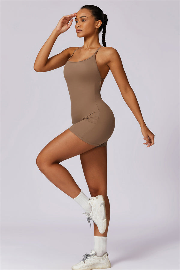 Cross-Back Sculpt Jumpsuit