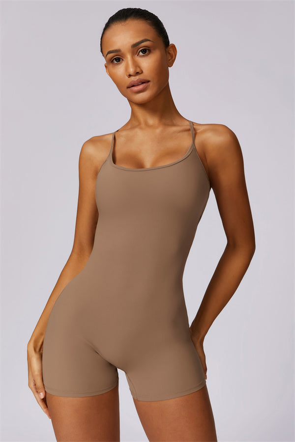 Cross-Back Sculpt Jumpsuit