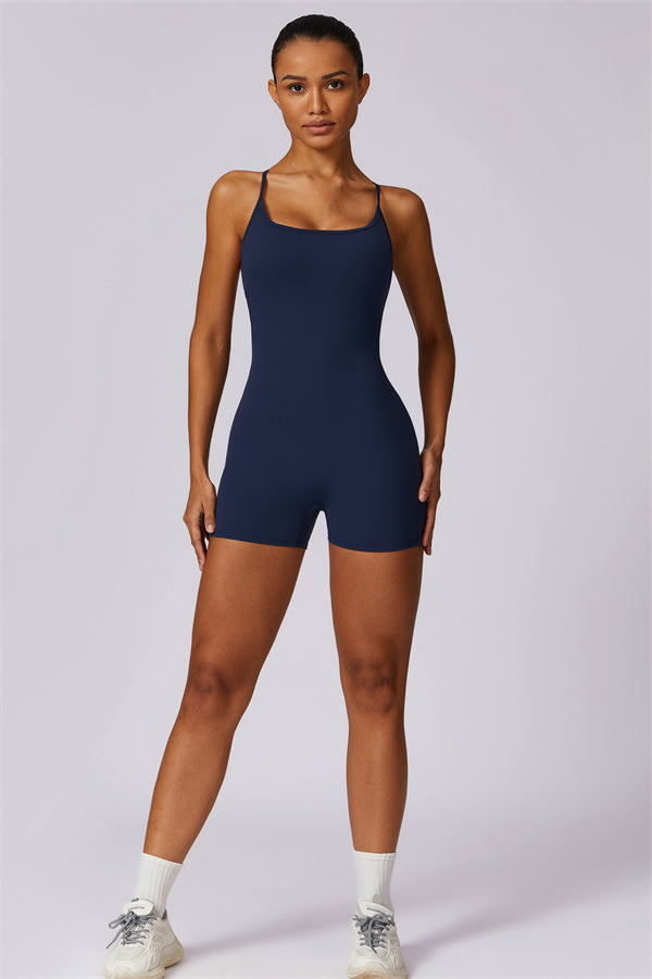 Cross-Back Sculpt Jumpsuit