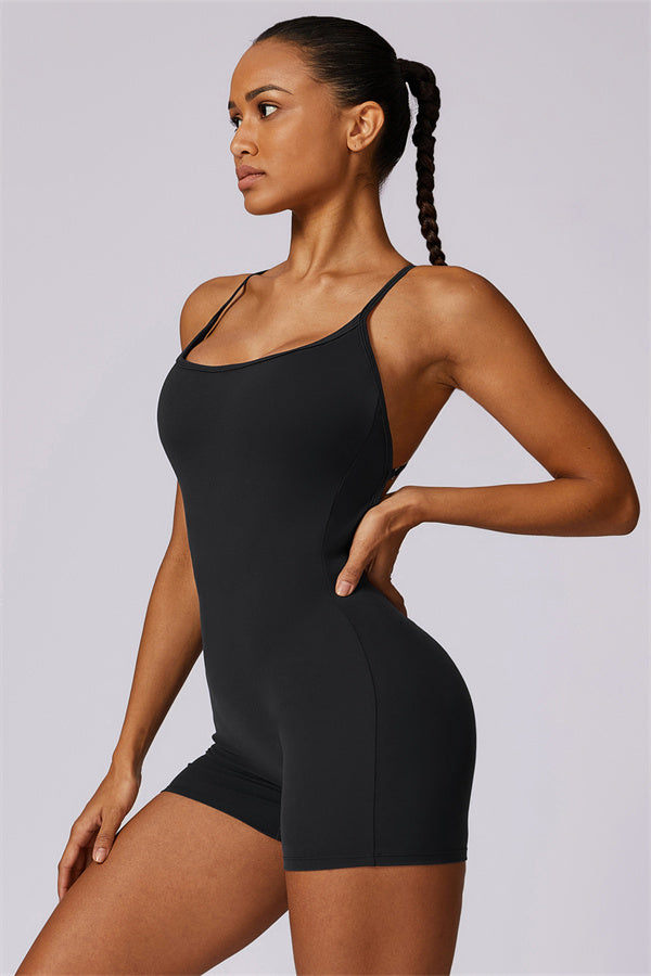 Cross-Back Sculpt Jumpsuit