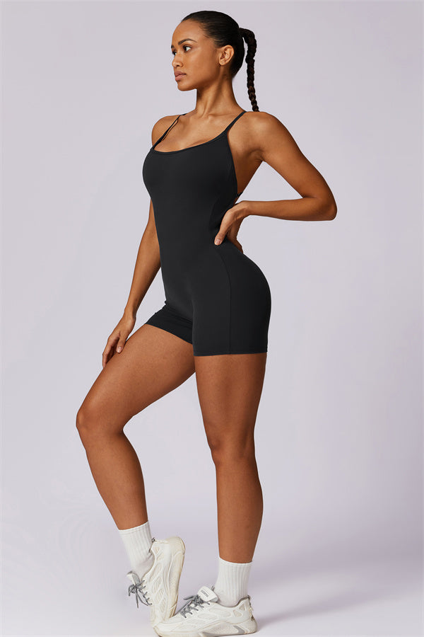 Cross-Back Sculpt Jumpsuit