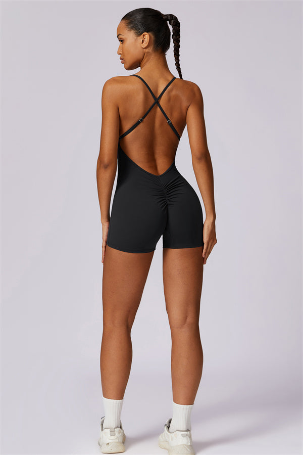 Cross-Back Sculpt Jumpsuit