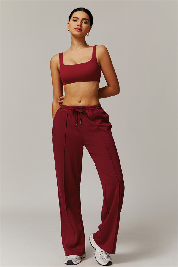 Straight-Leg & Wide-Leg Sweatpants with Drawstring