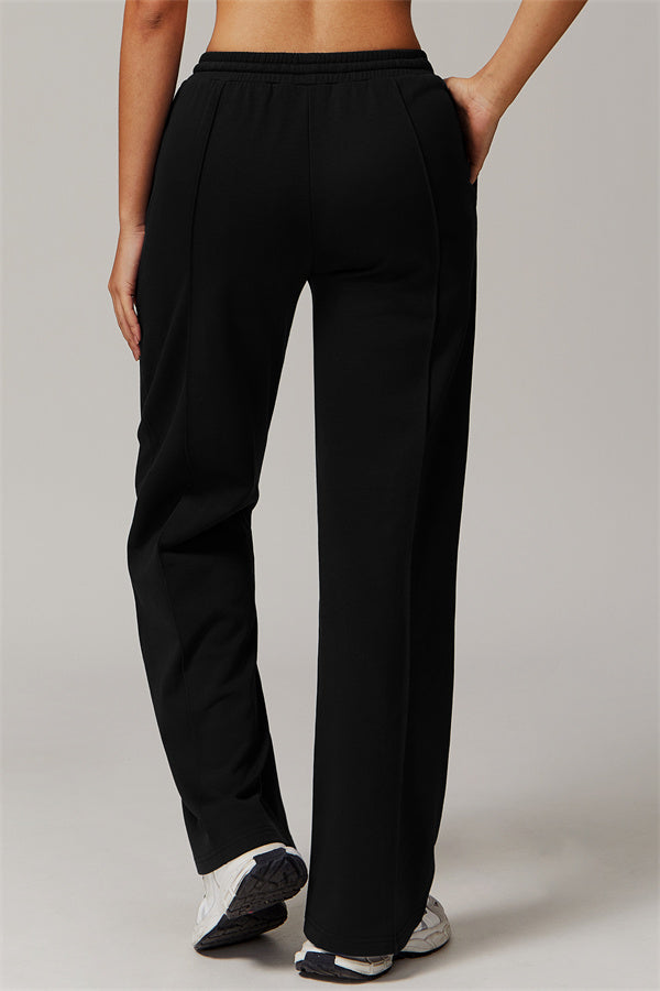 Straight-Leg & Wide-Leg Sweatpants with Drawstring