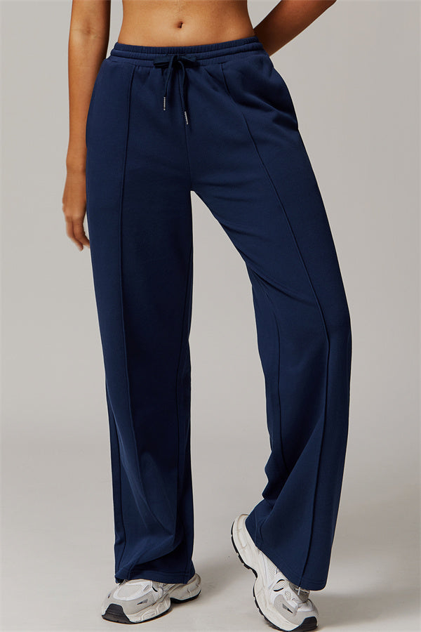 Straight-Leg & Wide-Leg Sweatpants with Drawstring