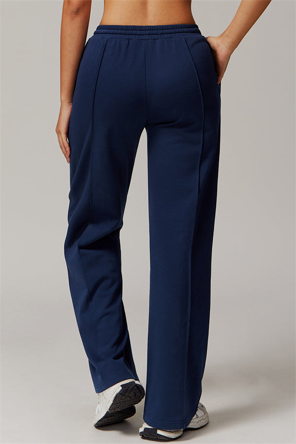 Straight-Leg & Wide-Leg Sweatpants with Drawstring